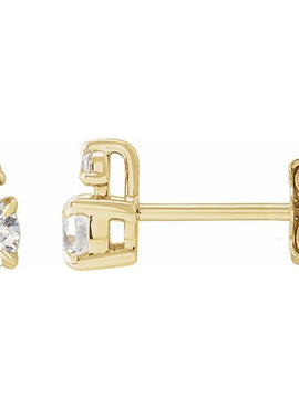 14K Yellow Gold 1/3 CTW Lab-Grown Diamond Earrings
