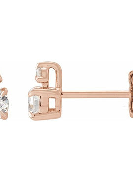 14K Yellow Gold 1/3 CTW Lab-Grown Diamond Earrings