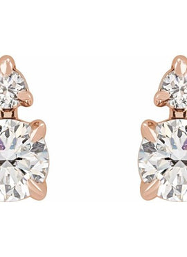 14K Yellow Gold 1/3 CTW Lab-Grown Diamond Earrings