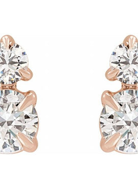 14K Yellow Gold 1/3 CTW Lab-Grown Diamond Earrings