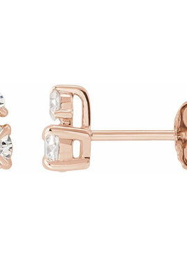 14K Yellow Gold 1/3 CTW Lab-Grown Diamond Earrings