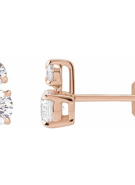 14K Yellow Gold 1/3 CTW Lab-Grown Diamond Earrings