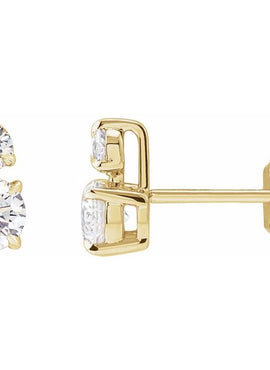 14K Yellow Gold 1/3 CTW Lab-Grown Diamond Earrings