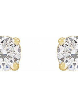 Sterling Silver 1/3 CTW Natural Diamond Stud Earrings