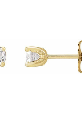 Sterling Silver 1/3 CTW Natural Diamond Stud Earrings