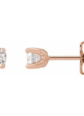 Sterling Silver 1/3 CTW Natural Diamond Stud Earrings