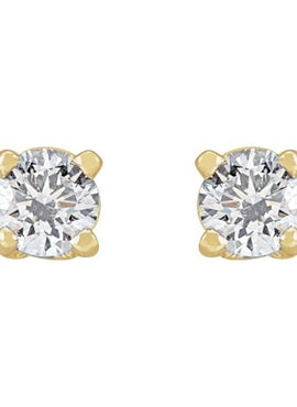 Sterling Silver 1/3 CTW Natural Diamond Stud Earrings