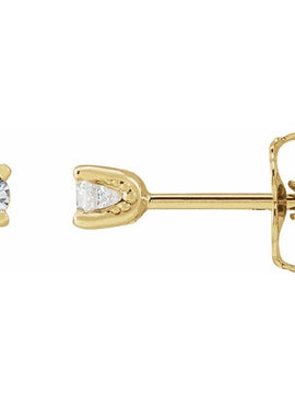 Sterling Silver 1/3 CTW Natural Diamond Stud Earrings