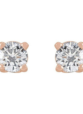 Sterling Silver 1/3 CTW Natural Diamond Stud Earrings