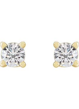 Sterling Silver 1/3 CTW Natural Diamond Stud Earrings