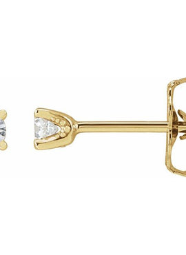 Sterling Silver 1/3 CTW Natural Diamond Stud Earrings
