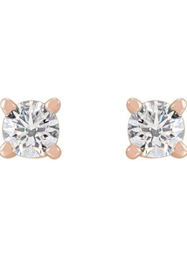 Sterling Silver 1/3 CTW Natural Diamond Stud Earrings