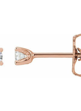 Sterling Silver 1/3 CTW Natural Diamond Stud Earrings