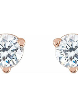 14K White Gold Natural Blue Sheen Moonstone Earrings