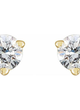 14K White Gold Natural Blue Sheen Moonstone Earrings