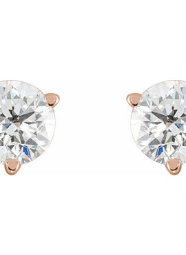 14K White Gold Natural Blue Sheen Moonstone Earrings