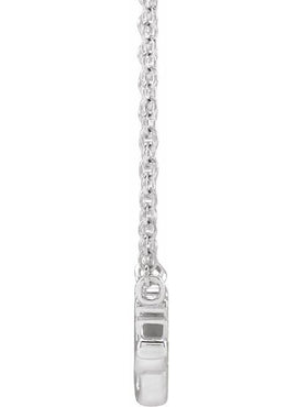 Sterling Silver Lowercase Script Gigi 18