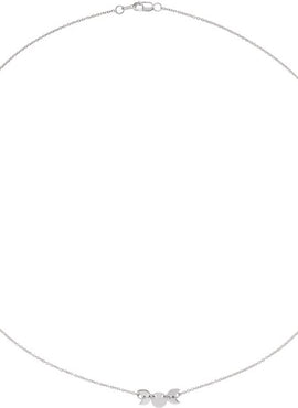 14K White Gold Triple Goddess 18