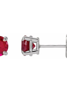 14K White Gold Pink Morganite Earrings