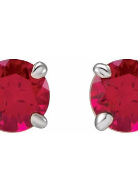 14K White Gold Pink Morganite Earrings