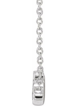 14K White Gold Sister 18