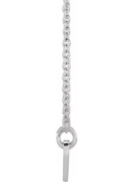 18K Yellow Gold-Plated Sterling Silver Engravable Curved Bar 18