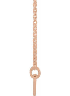 18K Yellow Gold-Plated Sterling Silver Engravable Curved Bar 18