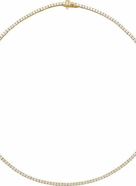14K Yellow Gold 5 7/8 CTW Natural Diamond Line 16