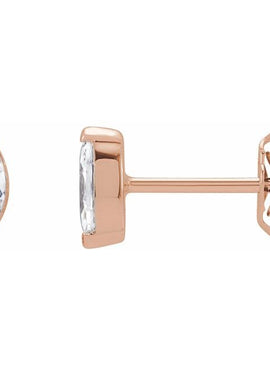 14K Yellow Gold 1/3 CTW Lab-Grown Diamond Stud Earrings