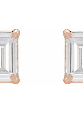 14K Yellow Gold 3/4 CTW Lab-Grown Diamond Earrings
