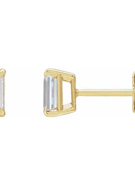 14K Yellow Gold 3/4 CTW Lab-Grown Diamond Earrings