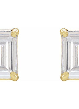 14K Yellow Gold 3/4 CTW Lab-Grown Diamond Earrings