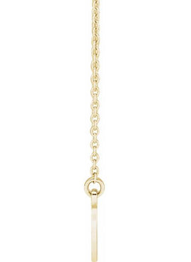 14K Yellow Gold Engravable Infinity Family 18