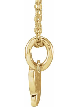 14K Yellow Gold .06 CTW Natural Diamond Youth Butterfly 15