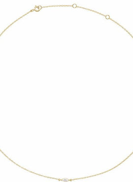 14K Yellow Gold 1/4 CT Lab-Grown Diamond 16-18