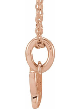 14K Yellow Gold .06 CTW Natural Diamond Youth Butterfly 15