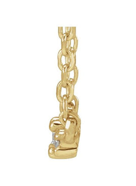 14K Yellow Gold .04 CTW Natural Diamond 18