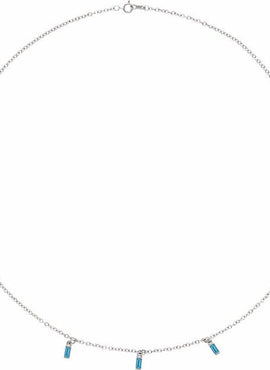 14K White Gold Natural Mozambique Garnet 16
