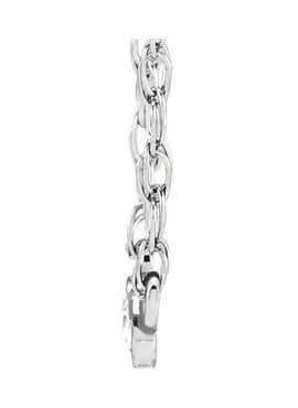 14K White Gold .03 CTW Rose-Cut Natural Diamond 18