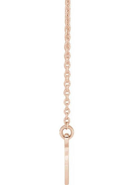 14K Yellow Gold Engravable Infinity Family 18