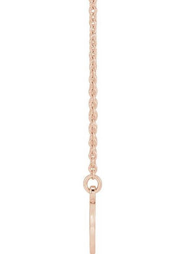 14K Yellow Gold Engravable Infinity Family 18