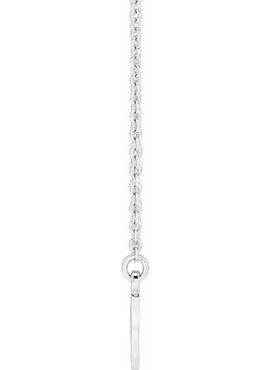 14K Yellow Gold Engravable Infinity Family 18