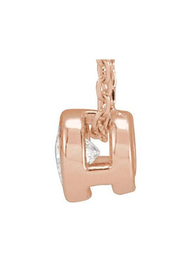 Sterling Silver 1/10 CT Natural Diamond Bezel-Set 16-18