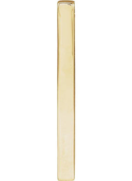 14K Yellow Gold Engravable Four-Sided Bar Pendant