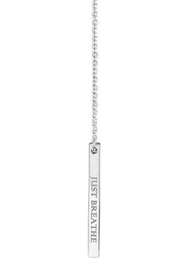14K Yellow Gold Engravable Four-Sided Bar Pendant