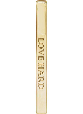 14K Yellow Gold Engravable Four-Sided Bar Pendant