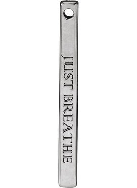 14K Yellow Gold Engravable Four-Sided Bar Pendant