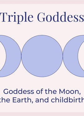 14K White Gold Triple Goddess 18