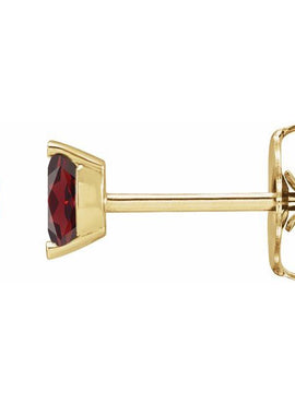 14K Yellow Gold Natural Green Tourmaline Earrings