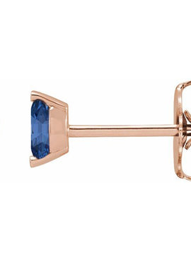 14K Yellow Gold Natural Green Tourmaline Earrings